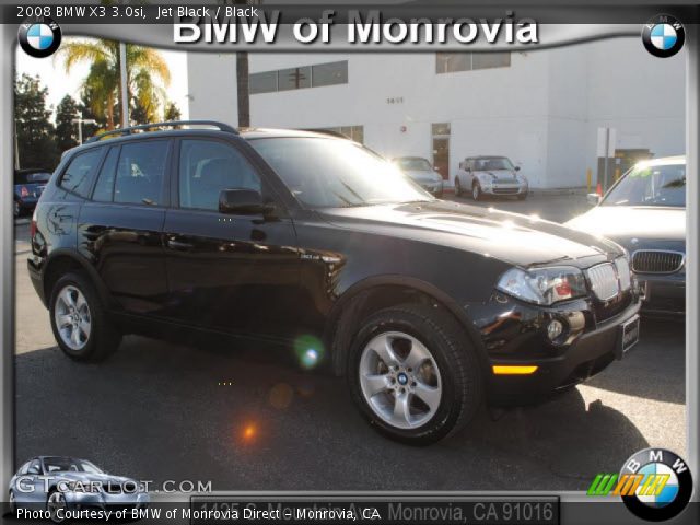2008 BMW X3 3.0si in Jet Black