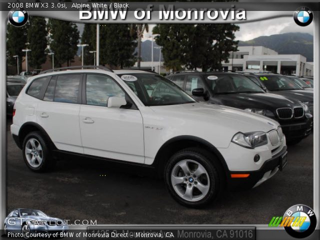 2008 BMW X3 3.0si in Alpine White
