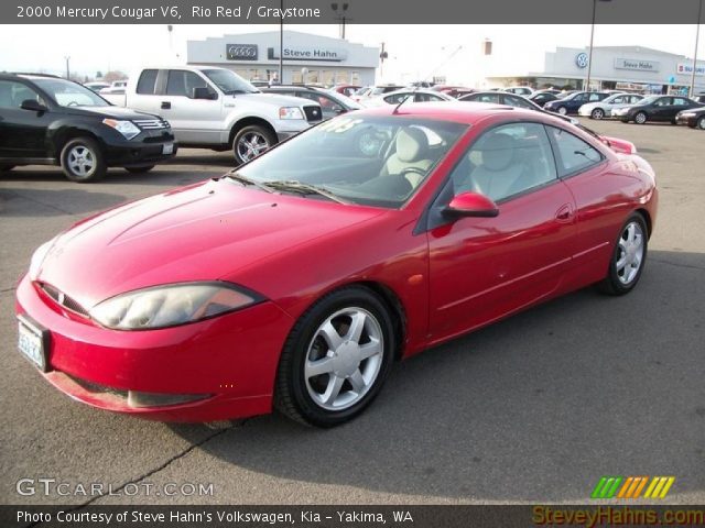 2000 Mercury Cougar V6 in Rio Red