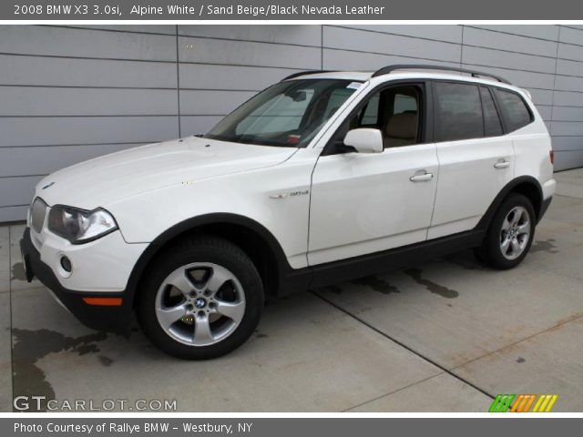 2008 BMW X3 3.0si in Alpine White