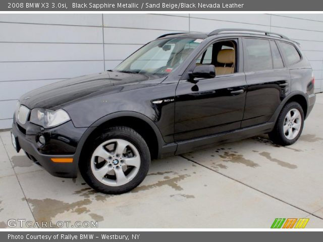 2008 BMW X3 3.0si in Black Sapphire Metallic