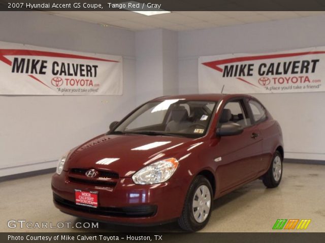 2007 Hyundai Accent GS Coupe in Tango Red