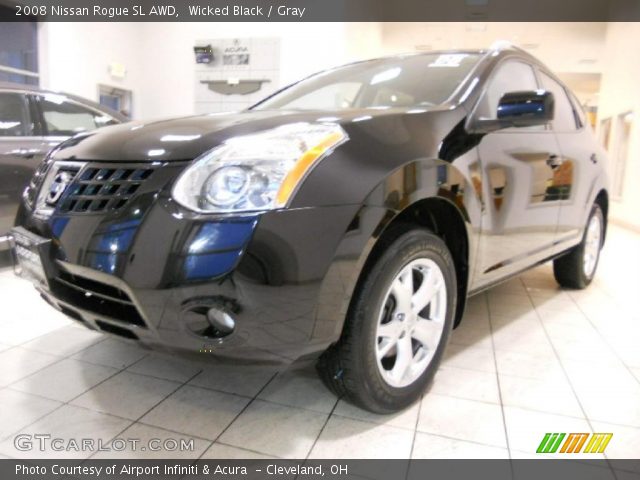 2008 Nissan Rogue SL AWD in Wicked Black
