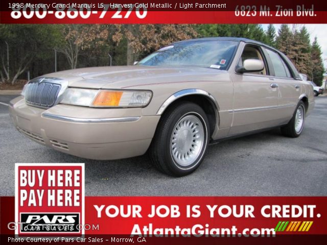 1998 Mercury Grand Marquis LS in Harvest Gold Metallic