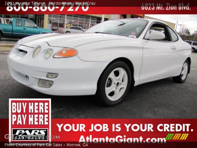 2001 Hyundai Tiburon  in Nordic White