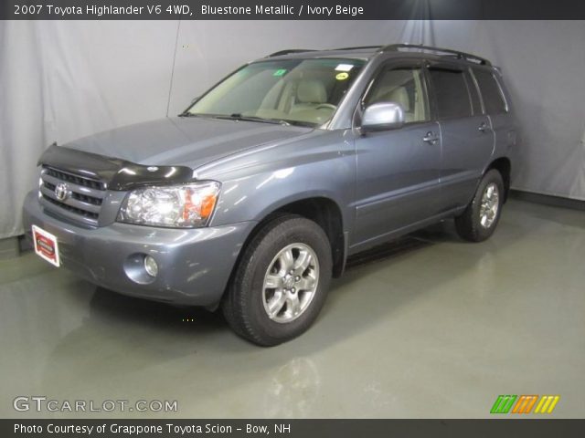 2007 Toyota Highlander V6 4WD in Bluestone Metallic