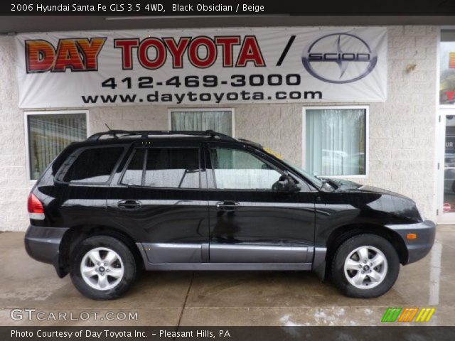 2006 Hyundai Santa Fe GLS 3.5 4WD in Black Obsidian