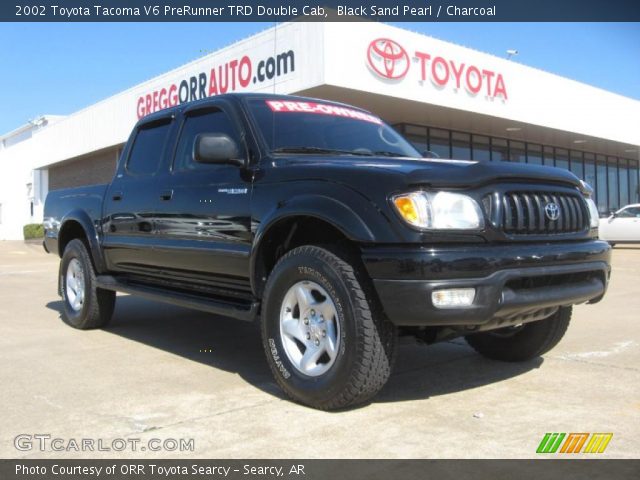 2002 Toyota Tacoma V6 PreRunner TRD Double Cab in Black Sand Pearl