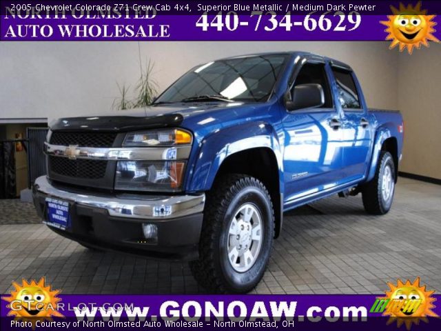 2005 Chevrolet Colorado Z71 Crew Cab 4x4 in Superior Blue Metallic