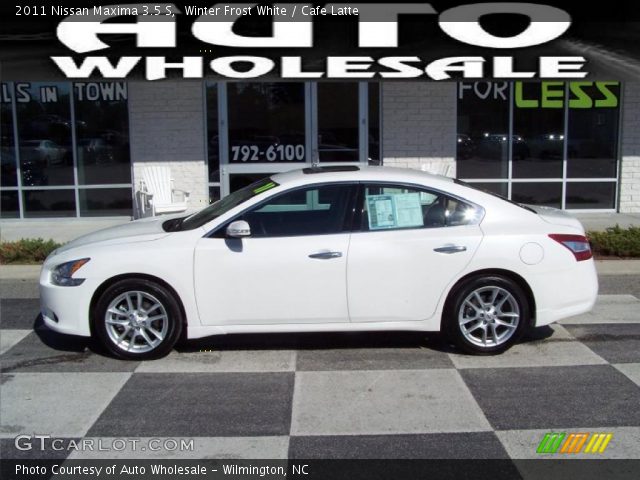 2011 Nissan Maxima 3.5 S in Winter Frost White