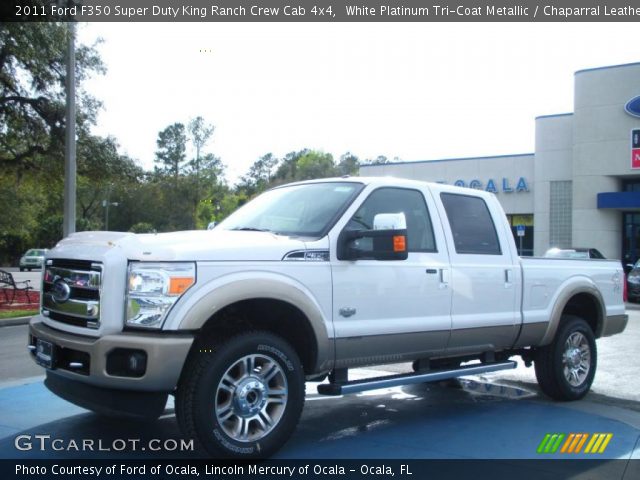 2011 Ford F350 Super Duty King Ranch Crew Cab 4x4 in White Platinum Tri-Coat Metallic