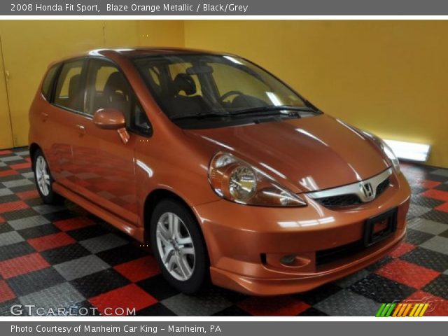 2008 Honda Fit Sport in Blaze Orange Metallic