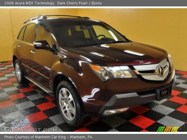 2008 Acura MDX Technology in Dark Cherry Pearl