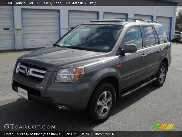 2008 Honda Pilot EX-L 4WD in Steel Blue Metallic