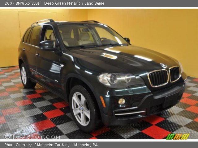 2007 BMW X5 3.0si in Deep Green Metallic