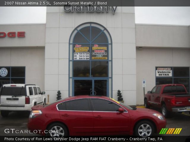 2007 Nissan Altima 2.5 SL in Sonoma Sunset Metallic