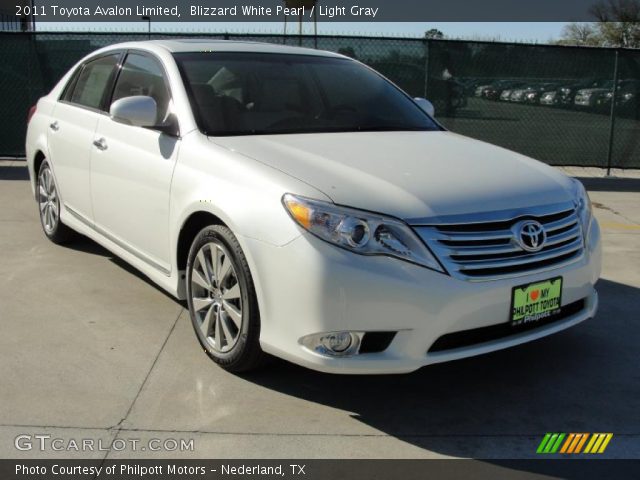 2011 Toyota Avalon Limited in Blizzard White Pearl