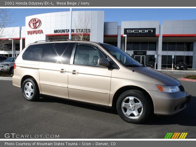 2001 Honda Odyssey EX-L in Mesa Beige