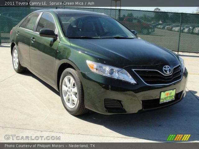 2011 Toyota Camry LE in Spruce Green Mica