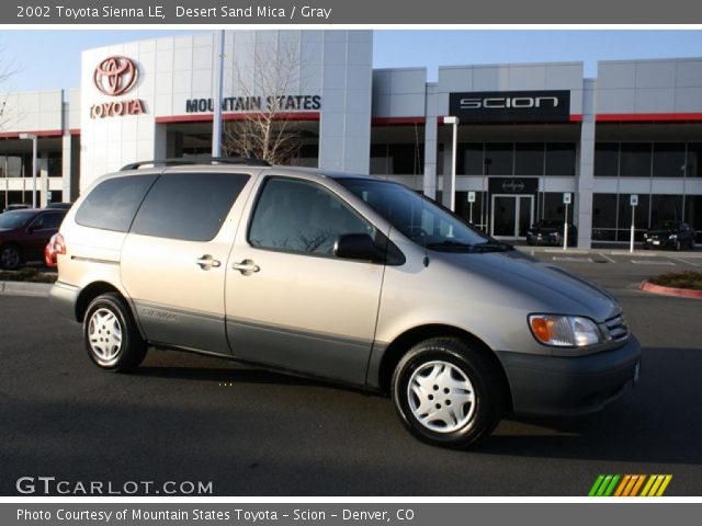 2002 Toyota Sienna LE in Desert Sand Mica