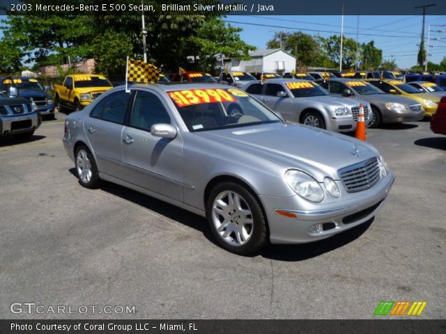 2003 Mercedes-Benz E 500 Sedan in Brilliant Silver Metallic