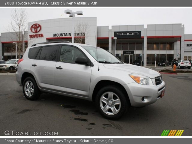 2008 Toyota RAV4 4WD in Classic Silver Metallic