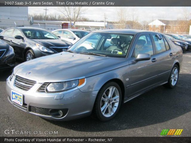 2007 Saab 9-5 Aero Sedan in Titan Gray Metallic