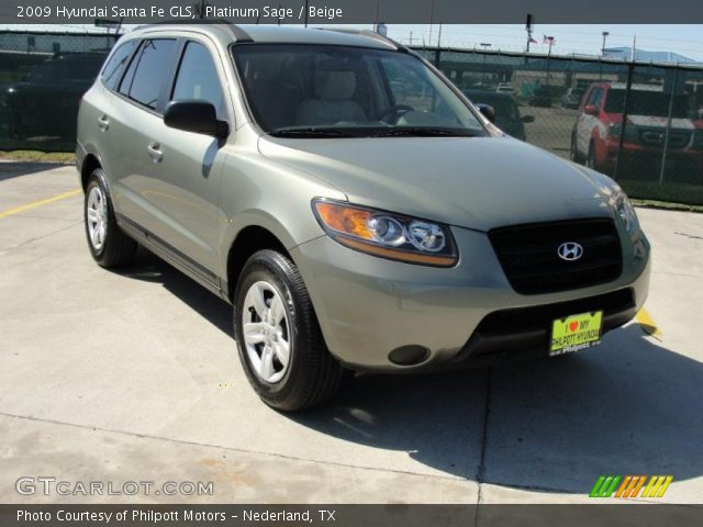 2009 Hyundai Santa Fe GLS in Platinum Sage