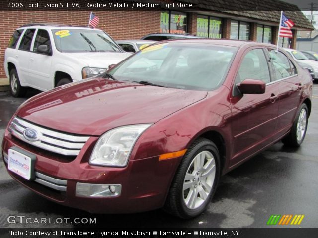 2006 Ford Fusion SEL V6 in Redfire Metallic