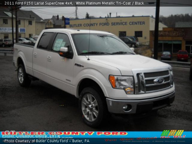 2011 Ford F150 Lariat SuperCrew 4x4 in White Platinum Metallic Tri-Coat