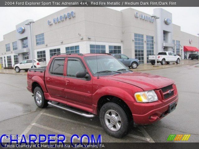 2004 Ford Explorer Sport Trac Adrenalin 4x4 in Red Fire Metallic