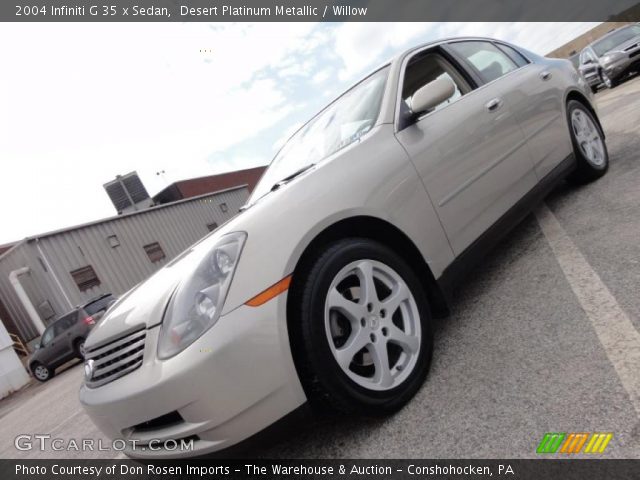 2004 Infiniti G 35 x Sedan in Desert Platinum Metallic