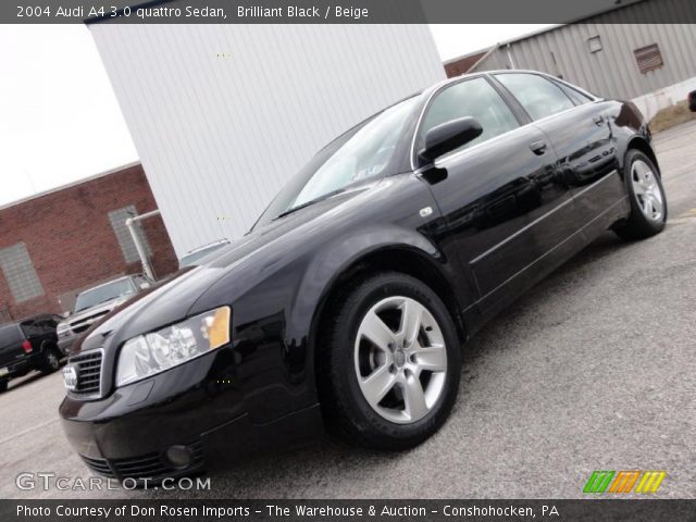 2004 Audi A4 3.0 quattro Sedan in Brilliant Black