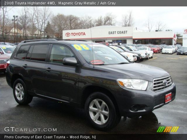 2008 Toyota Highlander 4WD in Magnetic Gray Metallic