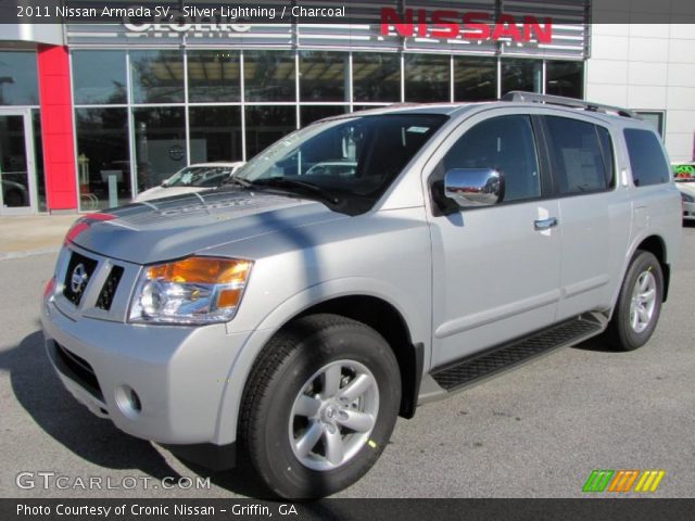 2011 Nissan Armada SV in Silver Lightning