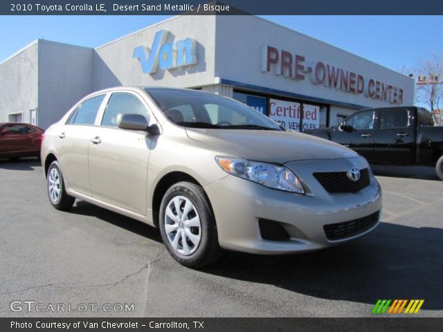 2010 Toyota Corolla LE in Desert Sand Metallic