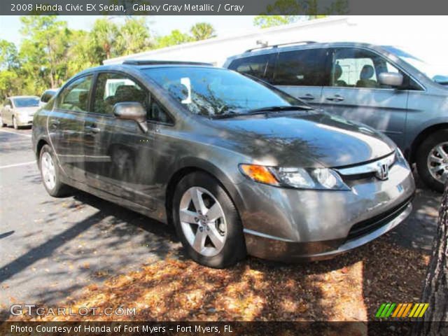 2008 Honda Civic EX Sedan in Galaxy Gray Metallic