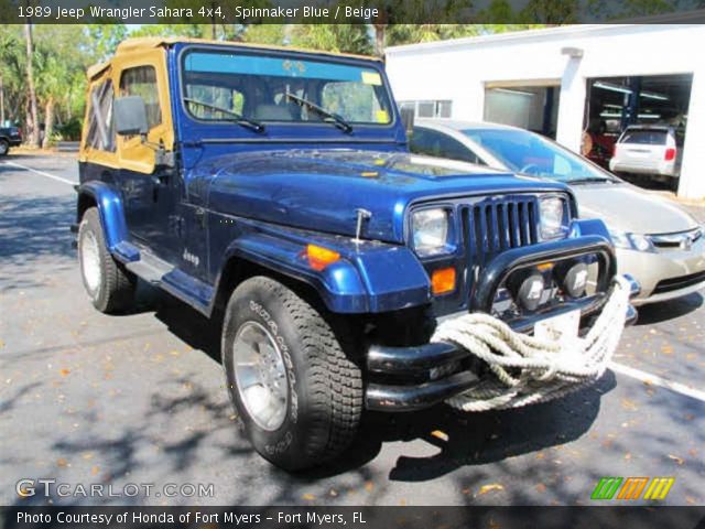 1989 Jeep Wrangler Sahara 4x4 in Spinnaker Blue