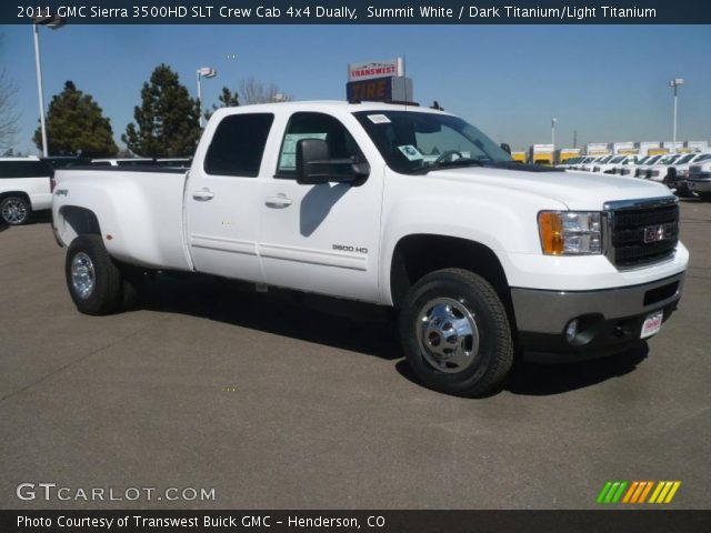 2011 GMC Sierra 3500HD SLT Crew Cab 4x4 Dually in Summit White