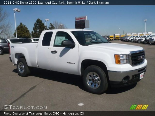 2011 GMC Sierra 1500 Extended Cab 4x4 in Summit White