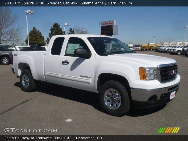 2011 GMC Sierra 1500 Extended Cab 4x4 in Summit White