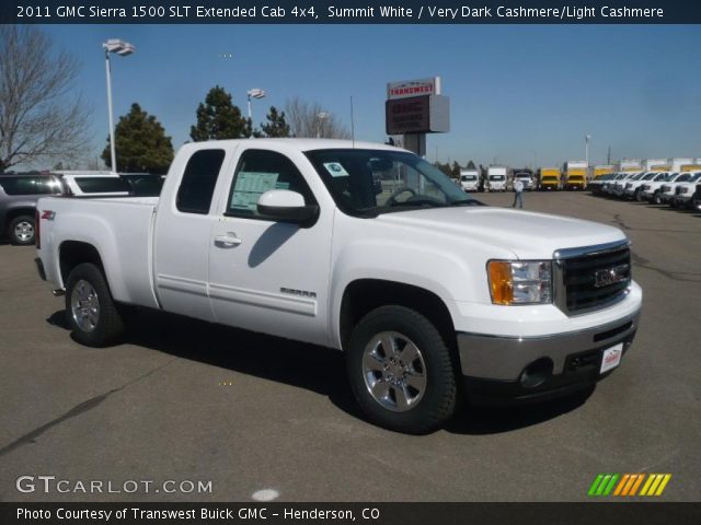 2011 GMC Sierra 1500 SLT Extended Cab 4x4 in Summit White