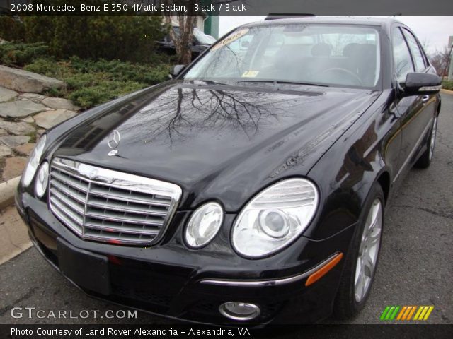 2008 Mercedes-Benz E 350 4Matic Sedan in Black