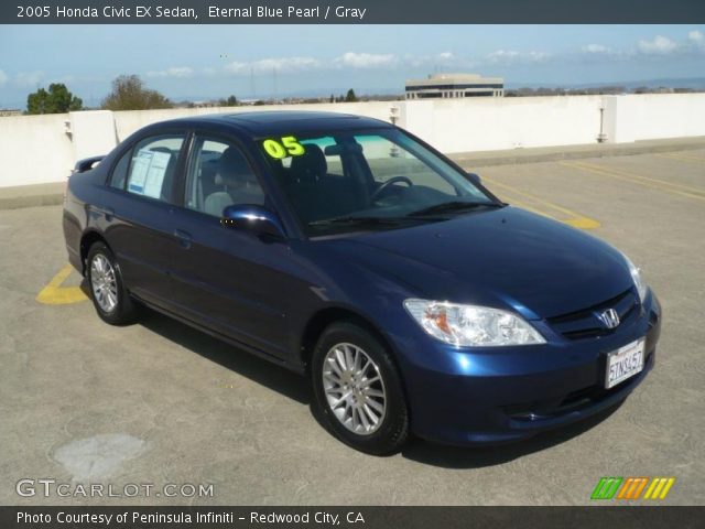 2005 Honda Civic EX Sedan in Eternal Blue Pearl