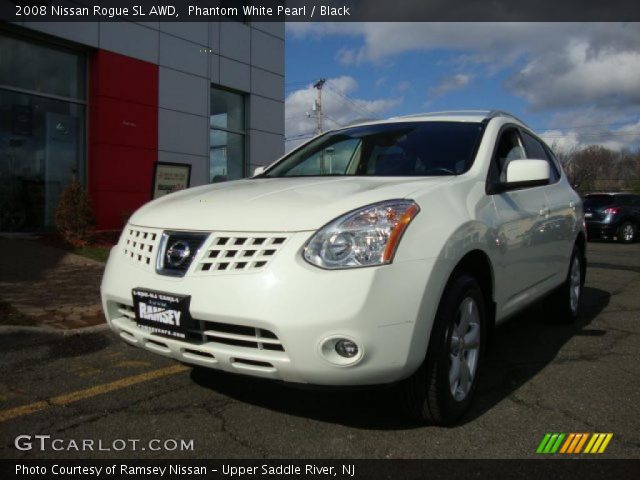 2008 Nissan Rogue SL AWD in Phantom White Pearl