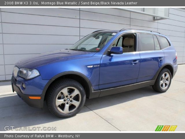 2008 BMW X3 3.0si in Montego Blue Metallic