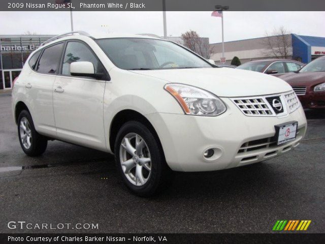 2009 Nissan Rogue SL in Phantom White