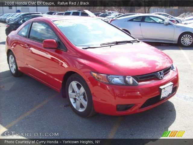 2008 Honda Civic EX Coupe in Rallye Red