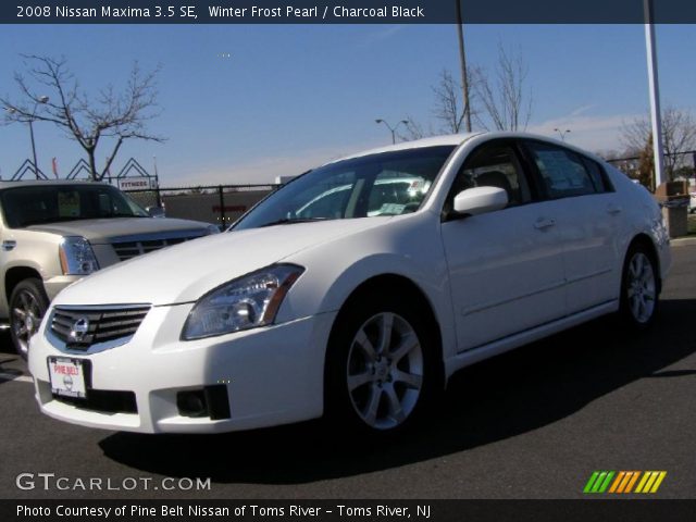 2008 Nissan Maxima 3.5 SE in Winter Frost Pearl