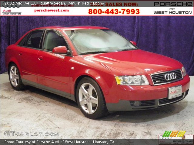 2002 Audi A4 1.8T quattro Sedan in Amulet Red